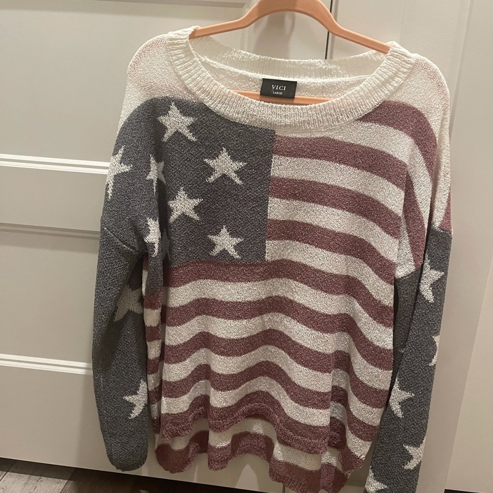 VICI American Flag Sweater